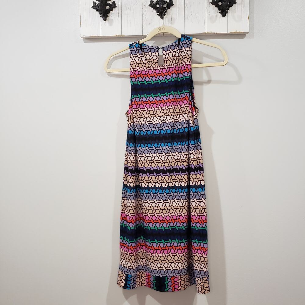 Trina Turk Macee Lupine Lattice Sleeveless Dress Size 2